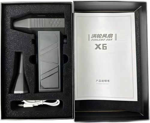Автомобільний турбовентилятор для видалення пилу Violent Turbo Fan X6 130000 об/хв 8000 мАг акумуляторний ручний повітряний компресор повітродувка