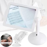 Настільна лупа на штативі Reading Brighter Viewer LK2303-91 3х збільшувальне скло зі світлодіодним LED підсвічуванням на підставці для читання біле