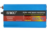 Перетворювач з чистою синусоїдою UKC AC / DC 12V-220V 400W автомобільний інвертор напруги струму 12В 220В 400 Вт акумулятор від прикурювача