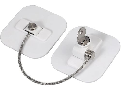 Блокувальник вікон з ключем Child Safety Lock AND - 93 дитячий замок безпеки, захист на меблі, шафа, холодильник, блокіратор з тросом для дітей