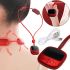 Умный электрический массажер для шеи Neck Massager LY-480 импульсный подвесной мини-массажер для шейного отдела с постоянной температурой и дисплеем