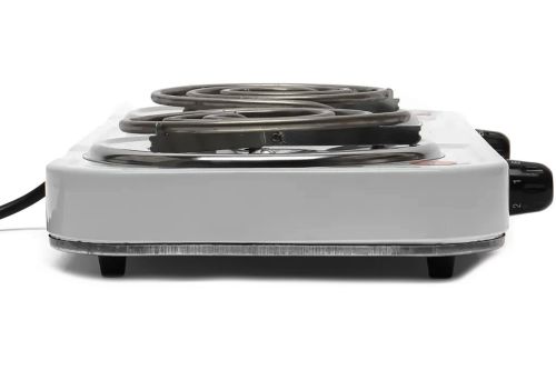 Настільна двоконфорочна електроплита Hot Plate Electric Cooking JX-2020b спіральна плита на 2 конфорки 5 режимів 2000W з термостатом індикатором