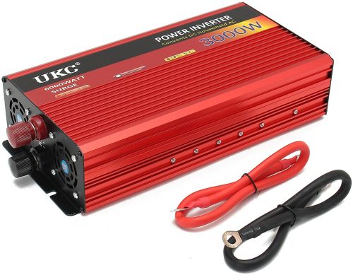 Автомобильный инвертор напряжения UKC AR-3000M 12V-220V 3000W с функцией плавного пуска, авто преобразователь напряжения тока 12В 220В 3000Вт