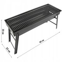 Складной BBQ гриль 60 см Mensory Babale Portable Barbecue Grill TL-603 портативный угольный, дровяной мангал, переносной барбекю с сеткой, 60см