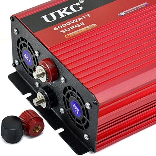 Автомобильный инвертор напряжения UKC AR-3000M 12V-220V 3000W с функцией плавного пуска, авто преобразователь напряжения тока 12В 220В 3000Вт
