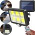 Підвісний вуличний ліхтар Solar light BK-128-6 COB на сонячній батареї з датчиком руху і пультом ДУ, водонепроникний настінний світильник