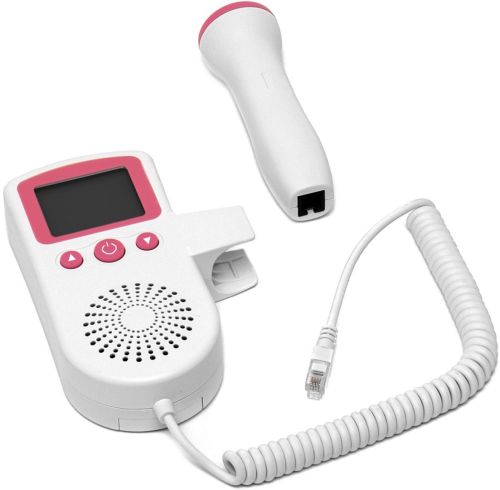 Фетальний ультразвуковий доплер Fetal Doppler JSL-T501 домашній УЗД апарат монітор із підсвічуванням екрана для прослуховування серцевого ритму плода вагітних