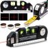 Лазерний рідинний рівень Fixit Laser Levelpro 3 будівельна лазерна лінійка 2,5 метра прилад нівелір з вбудованою рулеткою на батарейках