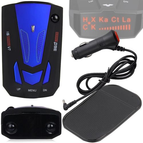 Автомобільний лазерний антирадар Radar Detectors T9-V7 детектор радіолокатора, радар виявник вимірювання швидкості з LED дисплеєм на 360° V7