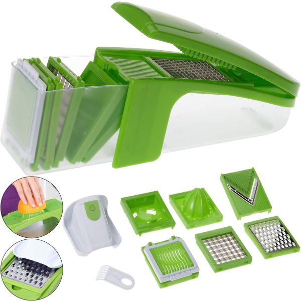 Овочерізка Kitchen Genius Кітчен Дженіус 10 в 1, швидка нарізка овочів, Оригінал, original