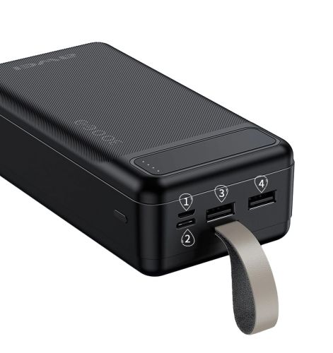 Портативний зарядний пристрій Power Bank Awei P7k 30000 mAh Повербанк, портативний зовнішній акумулятор батарея з індикатором і кабелем для телефону