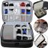 Дорожня сумка органайзер Travel Digital Bag для зберігання кабелів, зарядок повербанка, багатофункціональний бокс для цифрових аксесуарів Чорний