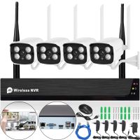 Комплект бездротового відеоспостереження відеореєстратор NVR KIT 601 Wi-Fi 4CH 3MP, Набір 4 вуличних бездротових камер для зовнішнього спостереження