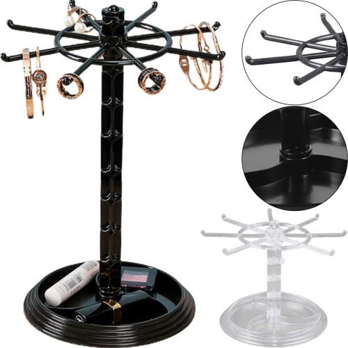 Обертається підставка тримач 1 Tier Jewelry Rack AND944 для зберігання ювелірних виробів 1 рівень, тримач для демонстрації браслетів і ключів