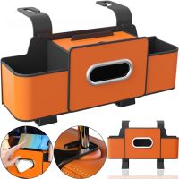 Автомобільний підвісний органайзер Seat Car Organiser SN-008 для зберігання дрібниць з тримачем для телефону на підголівник, Ящик на сидіння машини