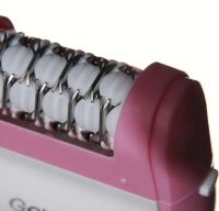 Бездротова електробритва Gemei GM-3052 Pro 3в1 з насадками пемза епілятор з подвійним лезом для зони бікіні та ніг, Жіноча бритва Gemmy Рожева