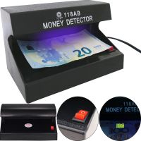 Ультрафиолетовый автоматический детектор валют Money Detector AD-118AB AC-220v, УФ лампа для быстро проверки денег купюр работающий от сети Черный