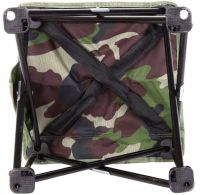 Туристична складна табуретка Stool Folding Table ZDY01 до 130 кг з чохлом, Розкладний стілець 28x28x24 см для риболовлі та пікніка Камуфляжний