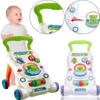 Детские развивающие ходунки каталка Qichun Toys 696-R15 2в1, Детский ходунок Children Music Walker на колесиках с музыкальными эффектами для детей
