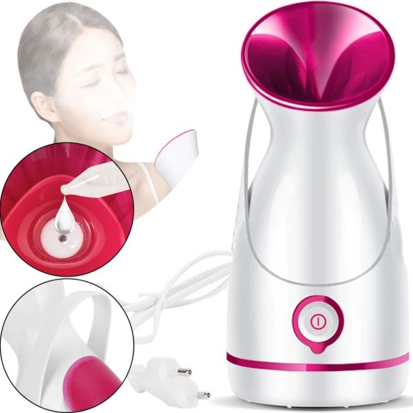 Парова сауна для омолодження та зволоження обличчя Ionic Facial Steamer CL-5158, косметологічний розпарювач з іонізатором для очищення шкіри від мережі