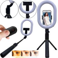 Телескопічна селфи палиця тринога Selfie Stick A8 з кільцевої LED лампою для селфи, Монопод 100 см з підсвічуванням з тримачем для телефону і пультом