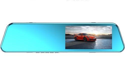 Автомобильный видеорегистратор зеркало Vehicle Blackbox DVR A-501 с сенсорным дисплеем 4.5" дюймов с камерой заднего вида, Авторегистратор 2 камеры