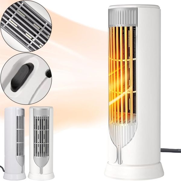 Електричний підлоговий обігрівач тепловентилятор Lasko FH-500 1200W 2 режими, Настільний електрообігріатель дуйка FH500 для будинку від мережі Білий