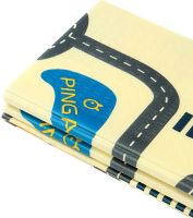 Дитячий складаний розвиваючий термоковрик Дорога і звірята 180х150х1 см ігровий двосторонній килимок, розкладний підлоговий мат для повзання дітей