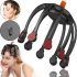 Акумуляторний вібраційний масажер антистрес для голови Head Massager Octopus K108W48 з 3 режимами, бездротовий вібромасажер восьминіг на голову