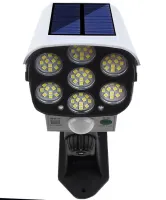Вуличний настінний ліхтар муляж у вигляді камери Jianlips JLP - 2178 прожектор з датчиком руху і пультом, камера обманка CL877A на сонячній батареї