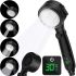 Лейка для душа с индикатором температуры Multifunctional Shower Head душевая гарнитура 4 режима струи, турбо насадка с LED дисплеем и переключателем