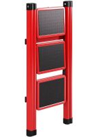 Складна драбина на 3 ступені Mastar 3 Step Ladders до 150 кг розкладна триступенева одностороння сходи з антиковзаючим покриттям 84х40 см