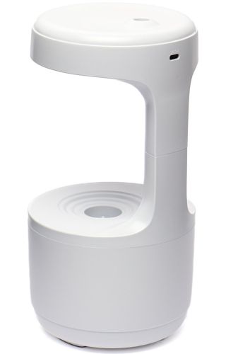 Антигравітаційний зволожувач повітря Anti Gravity Humidifier 800 мл портативний крапельний міні дифузор зі зворотним потоком і підсвічуванням Білий
