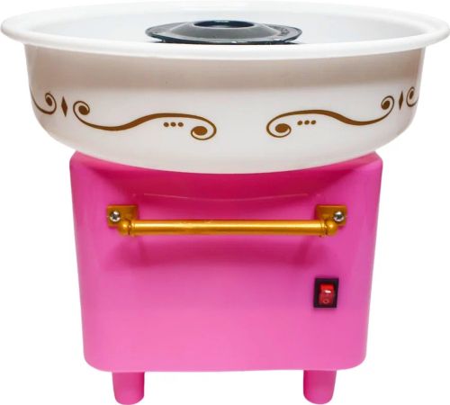 Апарат для приготування солодкої вати Cotton Candy Make NJ - 228 Рожевий автоматичний пристрій міні-машина для цукрової вати в домашніх умовах
