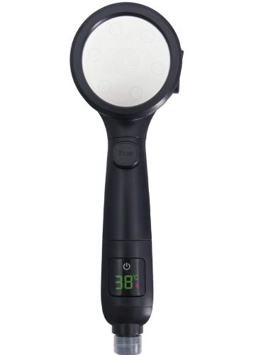 Лійка для душу з індикатором температури Multifunctional Shower Head душова гарнітура 4 режими струменя, турбо насадка з LED дисплеєм і перемикачем