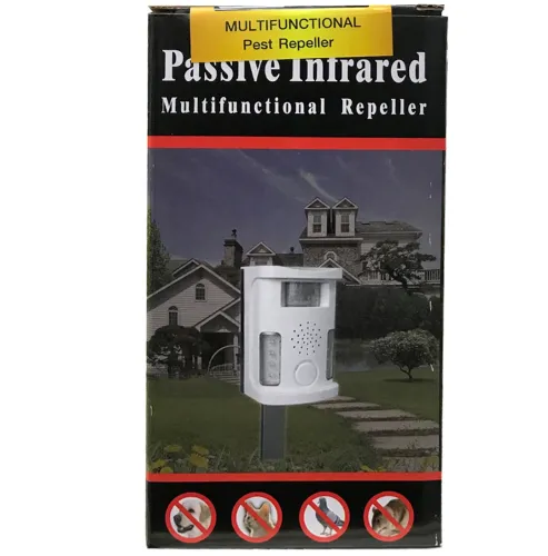 Многофункциональный отпугиватель животных Pest Repeller Aosio AN-B010 ультразвуковое устройство с индикатором и датчиком движения от сети