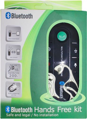 Автомобільний бездротовий динамік Julo HB 505-BT Hands Free Bluetooth мікрофон з гучномовцем MP3 AUX спікерфон з зарядним для телефону USB