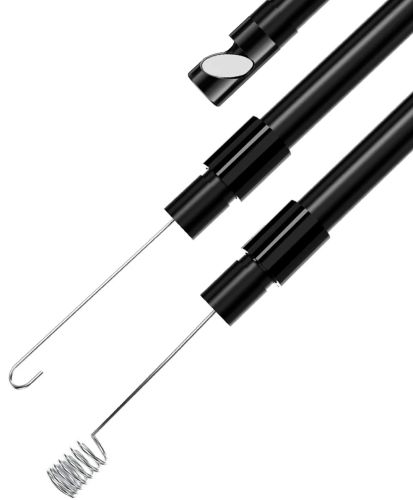 Акумуляторна гнучка камера ендоскоп Inskam Endoscope M40 5.5мм 4.3 дюйма цифровий бороскоп з кабелем 2 м підсвічуванням і монітором для діагностики