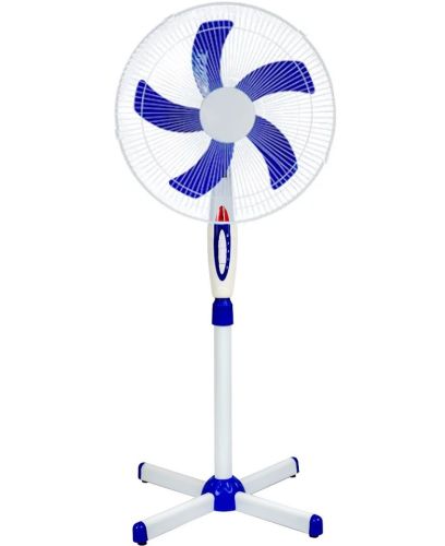 Підлоговий вентилятор Wimpex WX-1612 40 см stand fan 16" 100W з регулюванням висоти, Безшумний вентилятор Вімпекс 100Вт на підлогу 3 швидкості Білий