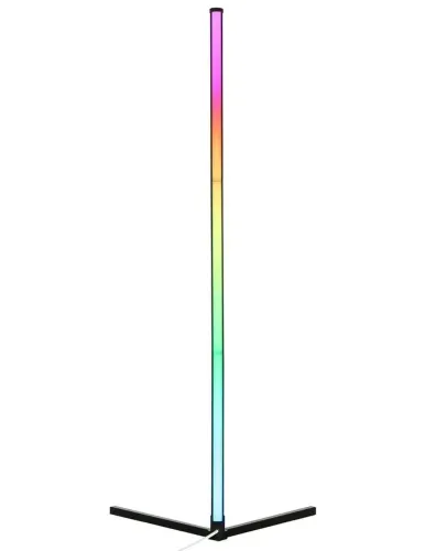 Підлоговий кутовий RGB торшер світильник Nook Lamp 120 см з пультом управління, кутова світлодіодна LED лампа підсвічування з різними режимами Чорний