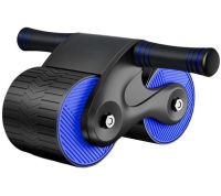 Подвійний ролик для преса Rebound Abdomen Roller MAG-790 з поворотним механізмом і килимком, Тренажер подвійне колесо для тренувань черевних м'язів