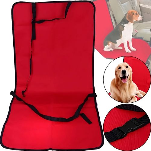 Автомобільна накидка на автомобільне сидіння для тварин Pet Seat Cover Paws, водонепроникний чохол від подряпин собак і кішок в машину Червона