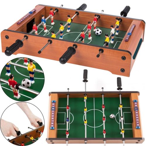 Настольная детская игра футбол Football Champions 2218 по 6 игроков в команде со счетчиком голов, Настольный набор 12 игроков на двоих для детей