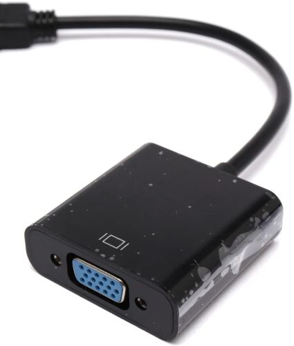 Конвертер HDMI на VGA універсальний відеокабель, адаптер перехідник для перетворення сигналу, аудіо вхід 3.5 mm Converter 1080P USB 34103