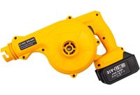 Акумуляторна повітродувка DeWalt DCV100 21V 2Ah для прибирання листя, Бездротовий садовий пилосос дуйка Blower Деволт 600W з мішком для пилу