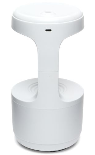Антигравітаційний зволожувач повітря Anti Gravity Humidifier 800 мл портативний крапельний міні дифузор зі зворотним потоком і підсвічуванням Білий
