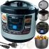 Электрическая мультиварка скороварка Opera Digital OD-166 на 6 л, Пароварка 12 режимов приготовления, рисоварка Опера с подогревом и таймером Серая
