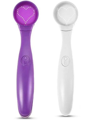 Декорирующая ложечка для кофе и блюд Magic Spice Spoon 16 узоров, Ложка для декорирования с насадками трафаретами для украшения латте от батареек
