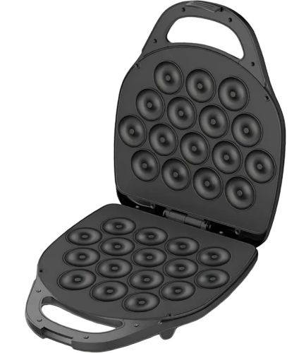 Електрична машинка Hoffmans HM-3010 1400W для приготування пончиків на 16 штук, Апарат для випікання донатів з антипригарним покриттям від мережі