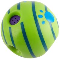 Хихикающий мяч для собак Wobble Wag Giggle Ball D-14, Интерактивная игрушка для игры с собакой игрушка-мяч звуковой из термопластичной резины